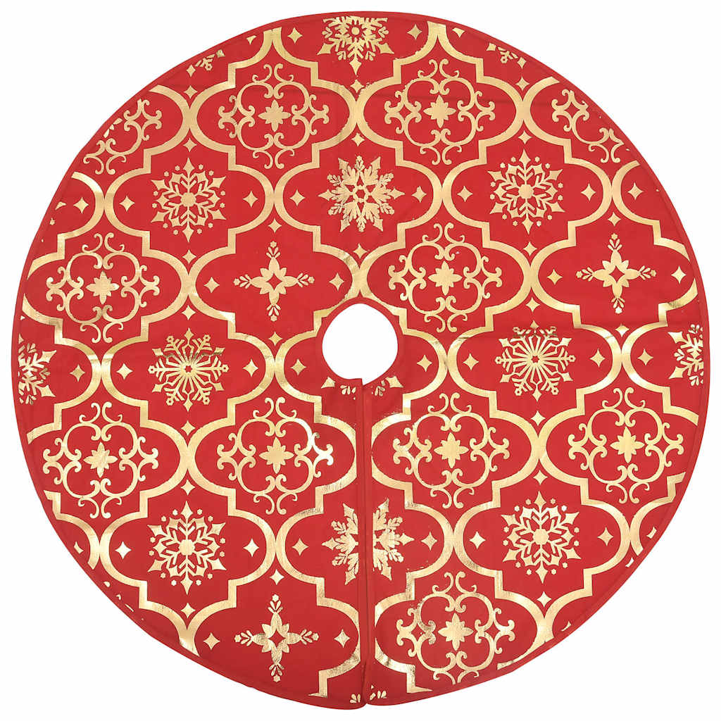 Luxus-Weihnachtsbaumdecke mit Socke Rot 90 cm Stoff