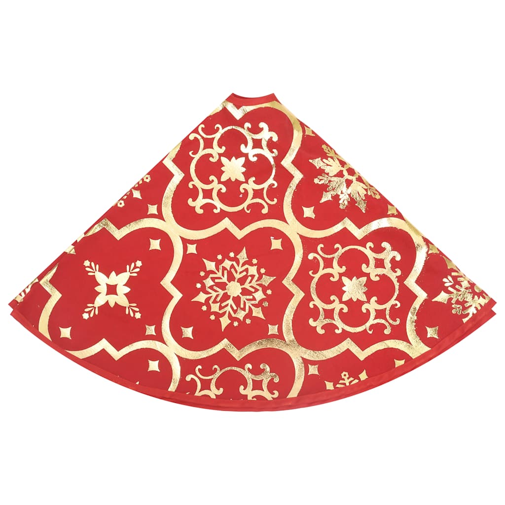 Luxus-Weihnachtsbaumrock mit Socke Rot 122 cm Stoff