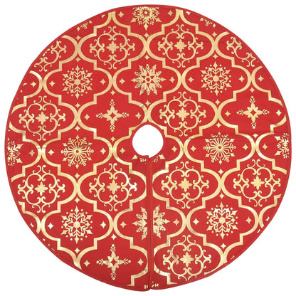 Luxus Weihnachtsbaumrock mit Socke Rot 150 cm Stoff