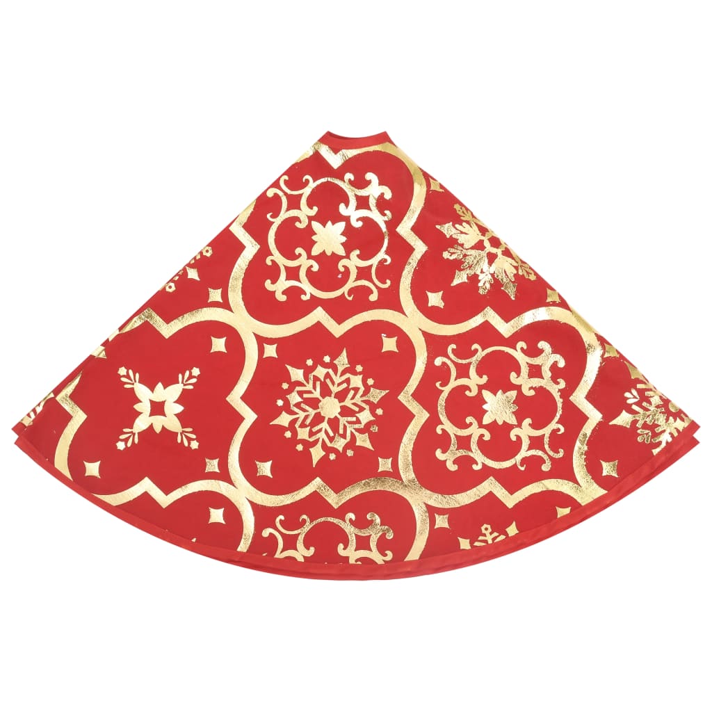 Luxus Weihnachtsbaumrock mit Socke Rot 150 cm Stoff