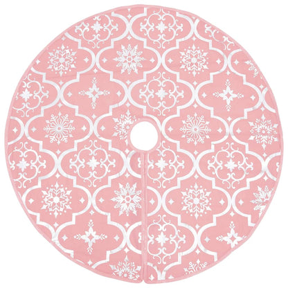 Luxus-Weihnachtsbaumdecke mit Socke Rosa 122 cm Stoff
