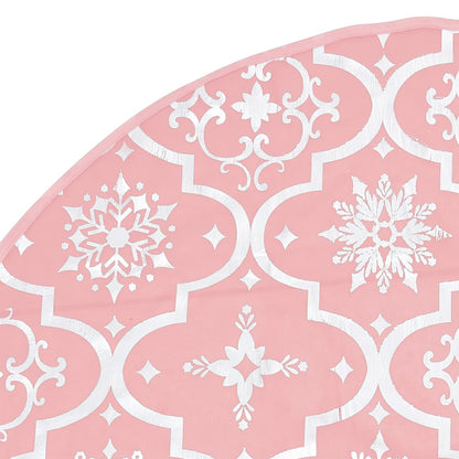 Luxus-Weihnachtsbaumdecke mit Socke Rosa 122 cm Stoff