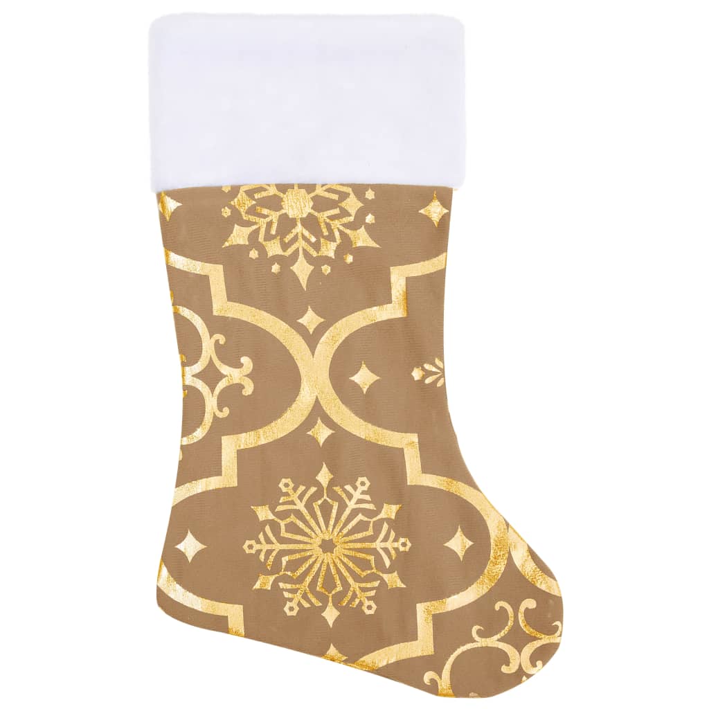 Luxus-Weihnachtsbaumdecke mit Socke Gelb 122 cm Stoff