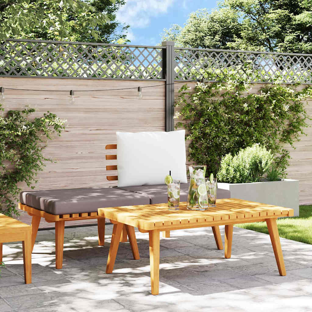 3-tlg. Garten-Lounge-Set mit Kissen Massivholz Akazie