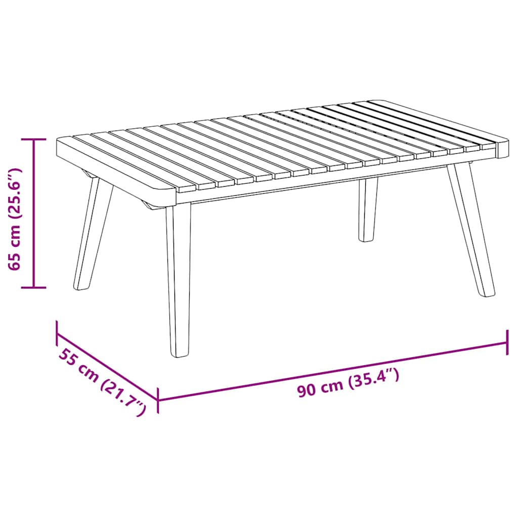 2-tlg. Garten-Lounge-Set mit Kissen Massivholz Akazie