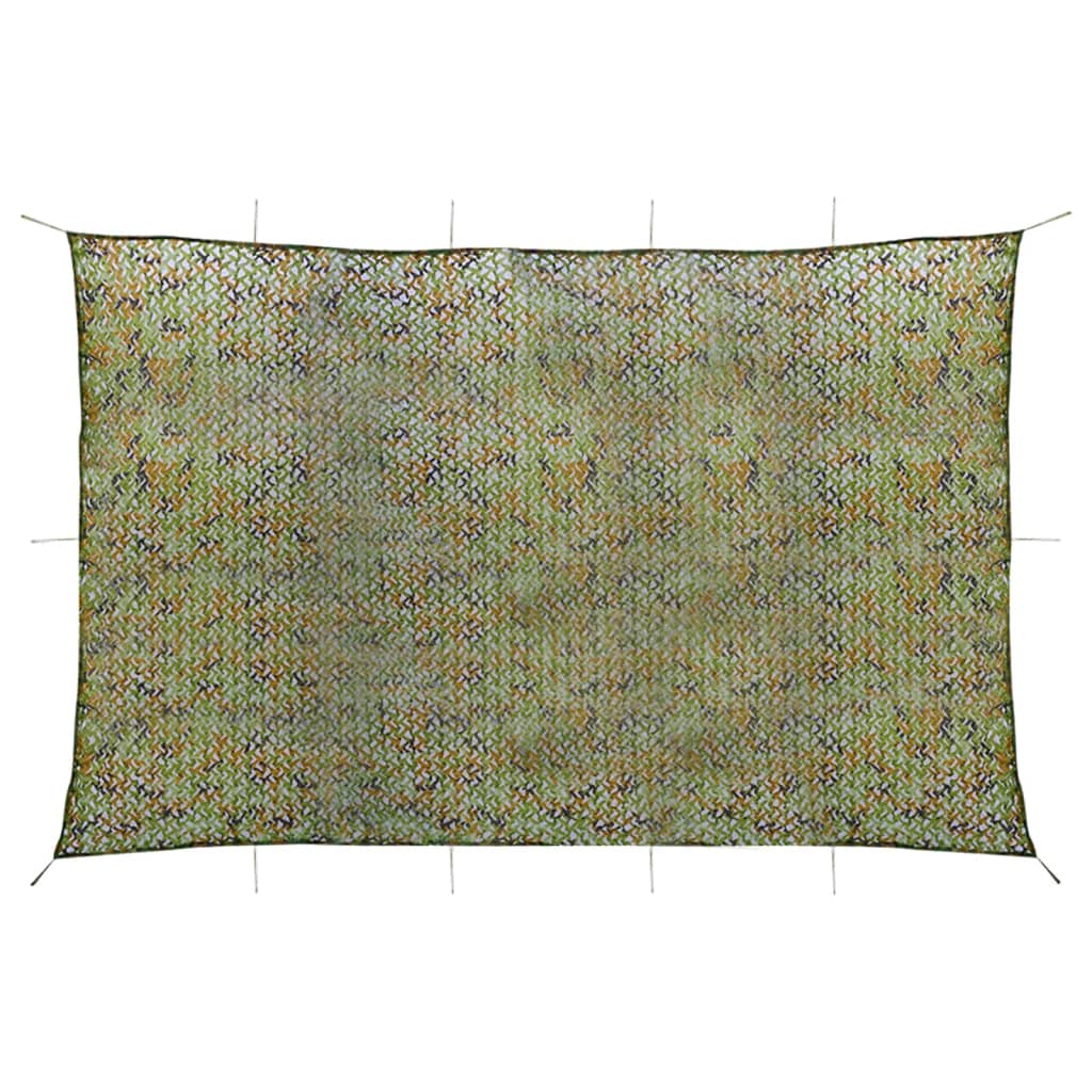 Tarnnetz mit Aufbewahrungstasche 5x6 m Grün