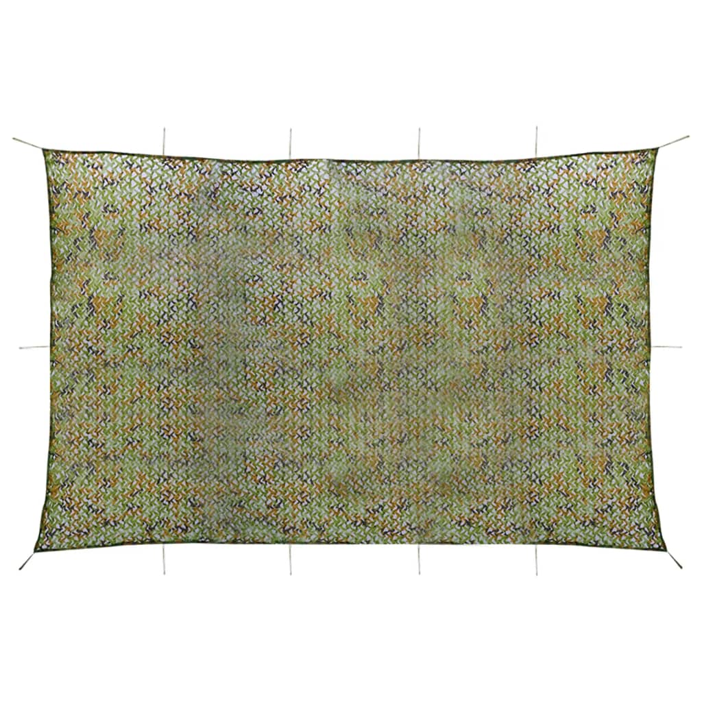 Tarnnetz mit Aufbewahrungstasche 6x7 m Grün