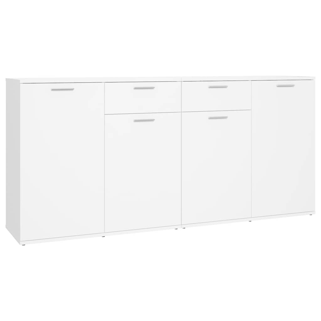Sideboard Weiß 160x36x75 cm Holzwerkstoff