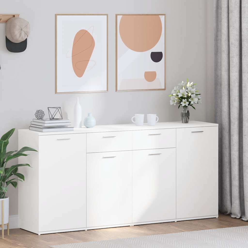 Sideboard Weiß 160x36x75 cm Holzwerkstoff