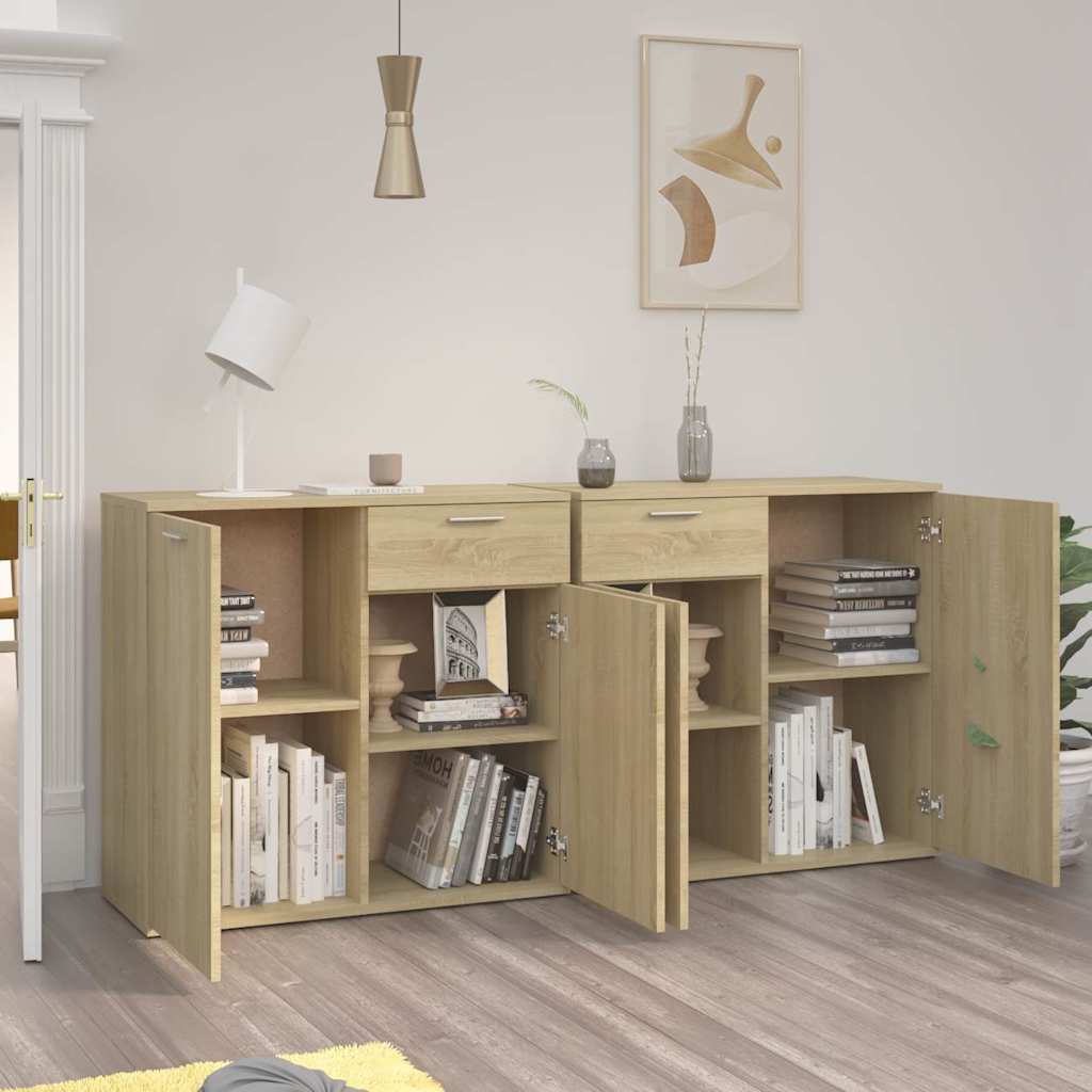 Sideboard Sonoma-Eiche 160x36x75 cm Holzwerkstoff