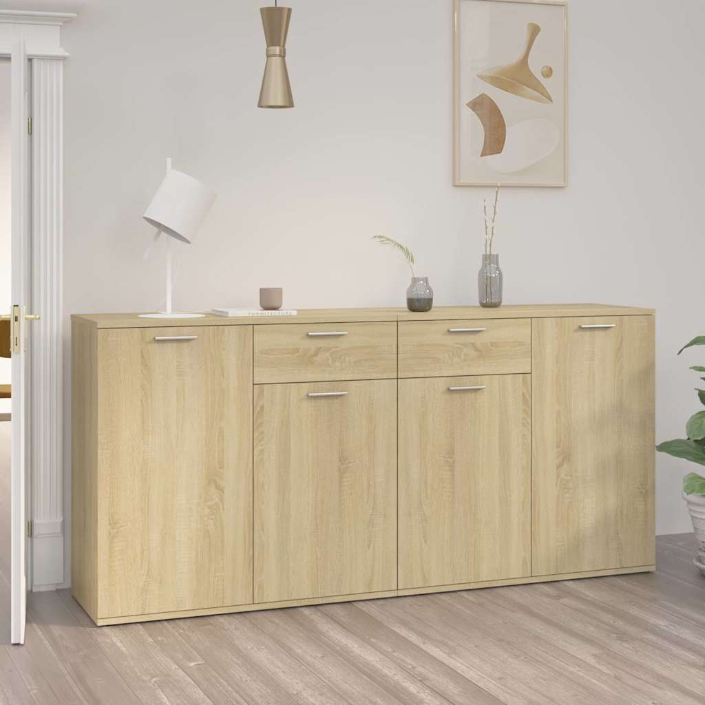 Sideboard Sonoma-Eiche 160x36x75 cm Holzwerkstoff