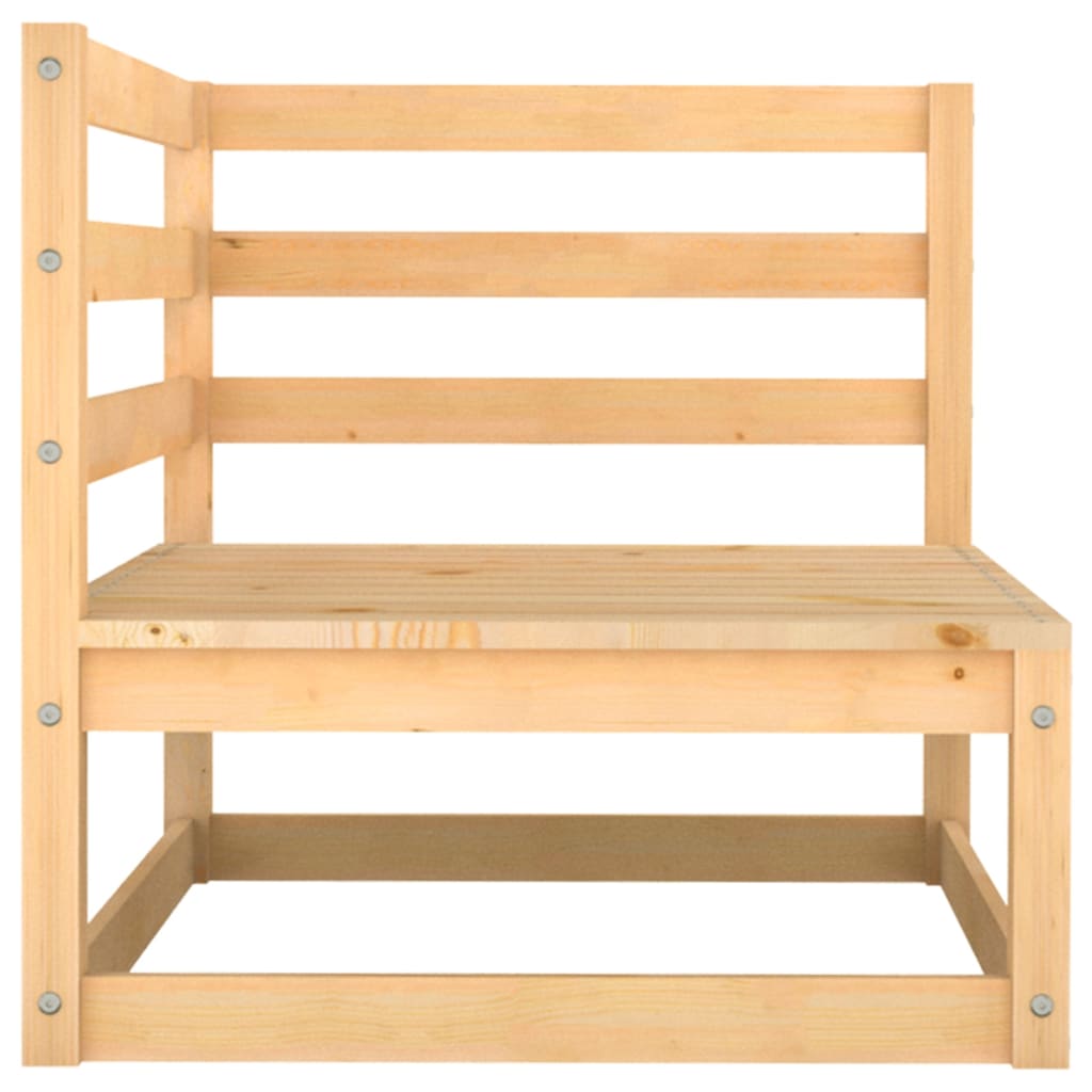 10-piece garden lounge set made of solid pine wood