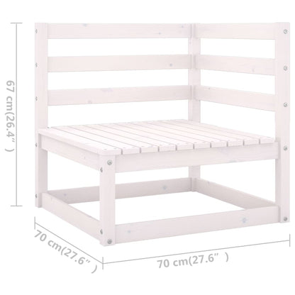 4-tlg. Garten-Lounge-Set mit Kissen Kiefer Massivholz