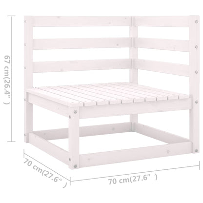 4-tlg. Garten-Lounge-Set mit Kissen Kiefer Massivholz