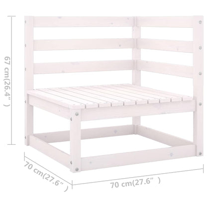 8-tlg. Garten-Lounge-Set mit Kissen Massivholz Kiefer