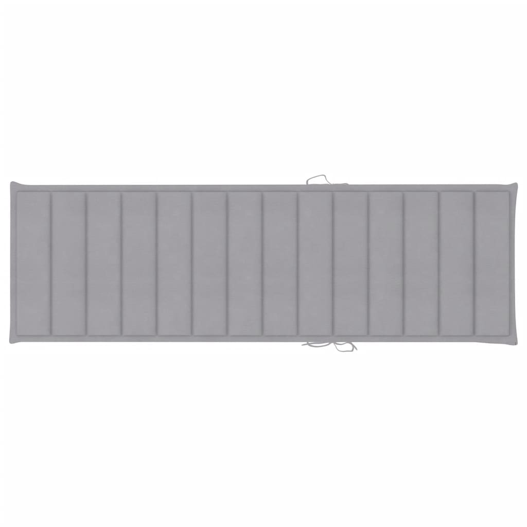 Sonnenliegen 2 Stk. mit Auflagen Massivholz Akazie
