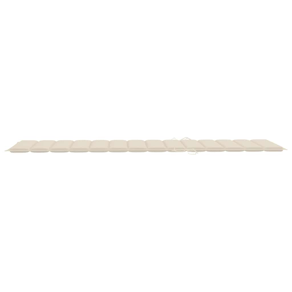 Sonnenliegen 2 Stk. mit Auflagen Massivholz Akazie