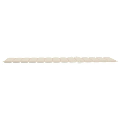 Sonnenliegen 2 Stk. mit Auflagen Massivholz Akazie