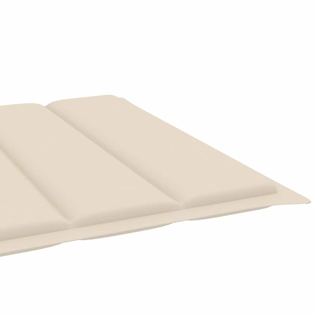 Sonnenliegen 2 Stk. mit Auflagen Massivholz Akazie