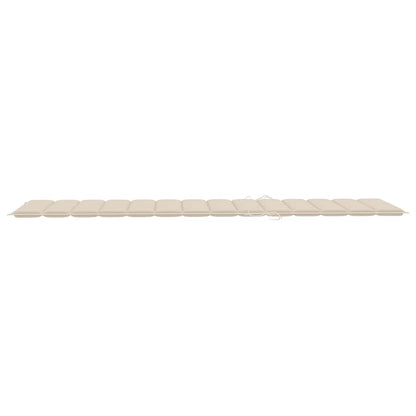 Sonnenliegen 2 Stk. mit Auflagen Massivholz Akazie