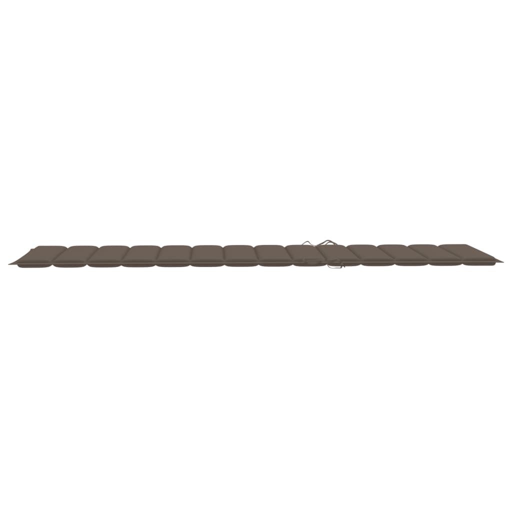 Sonnenliegen 2 Stk. mit Auflagen Massivholz Akazie