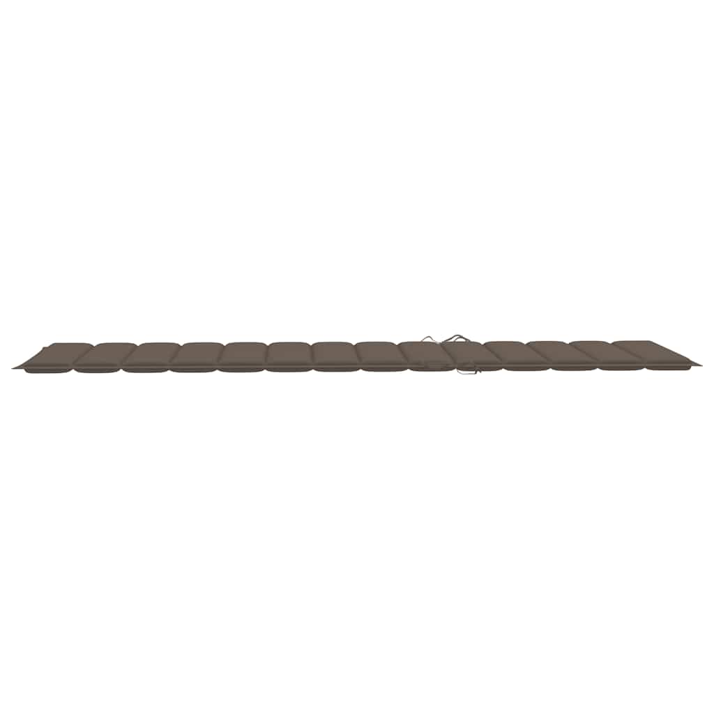 Sonnenliegen 2 Stk. mit Auflagen Massivholz Akazie