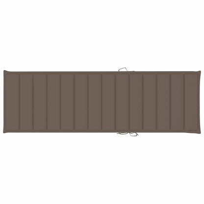 Sonnenliegen 2 Stk. mit Auflagen Massivholz Akazie