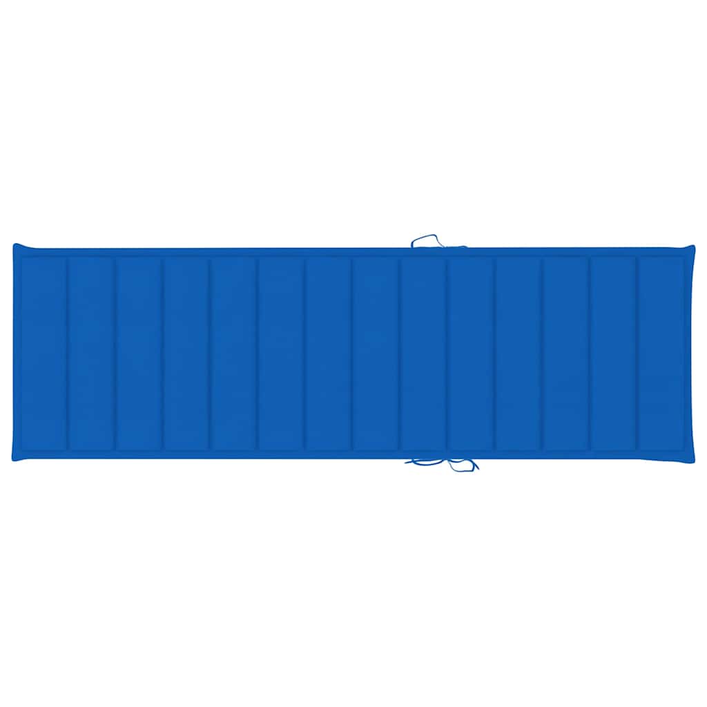 Sonnenliegen 2 Stk. mit Auflagen Massivholz Akazie