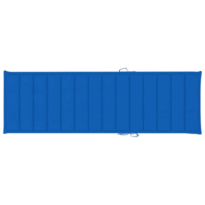Sonnenliegen 2 Stk. mit Auflagen Massivholz Akazie