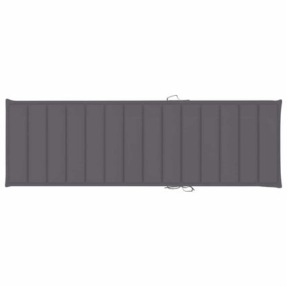 Sonnenliegen 2 Stk. mit Tisch und Auflagen Massivholz Akazie