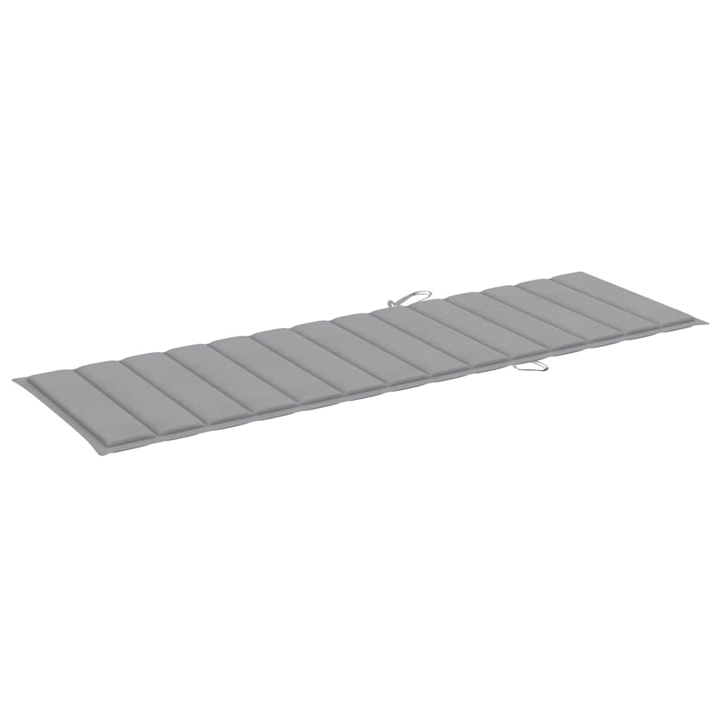 Sonnenliegen 2 Stk. mit Tisch und Auflagen Massivholz Akazie