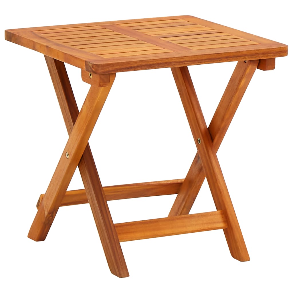 Chaises longues 2 pièces avec table et coussins en bois massif d'acacia
