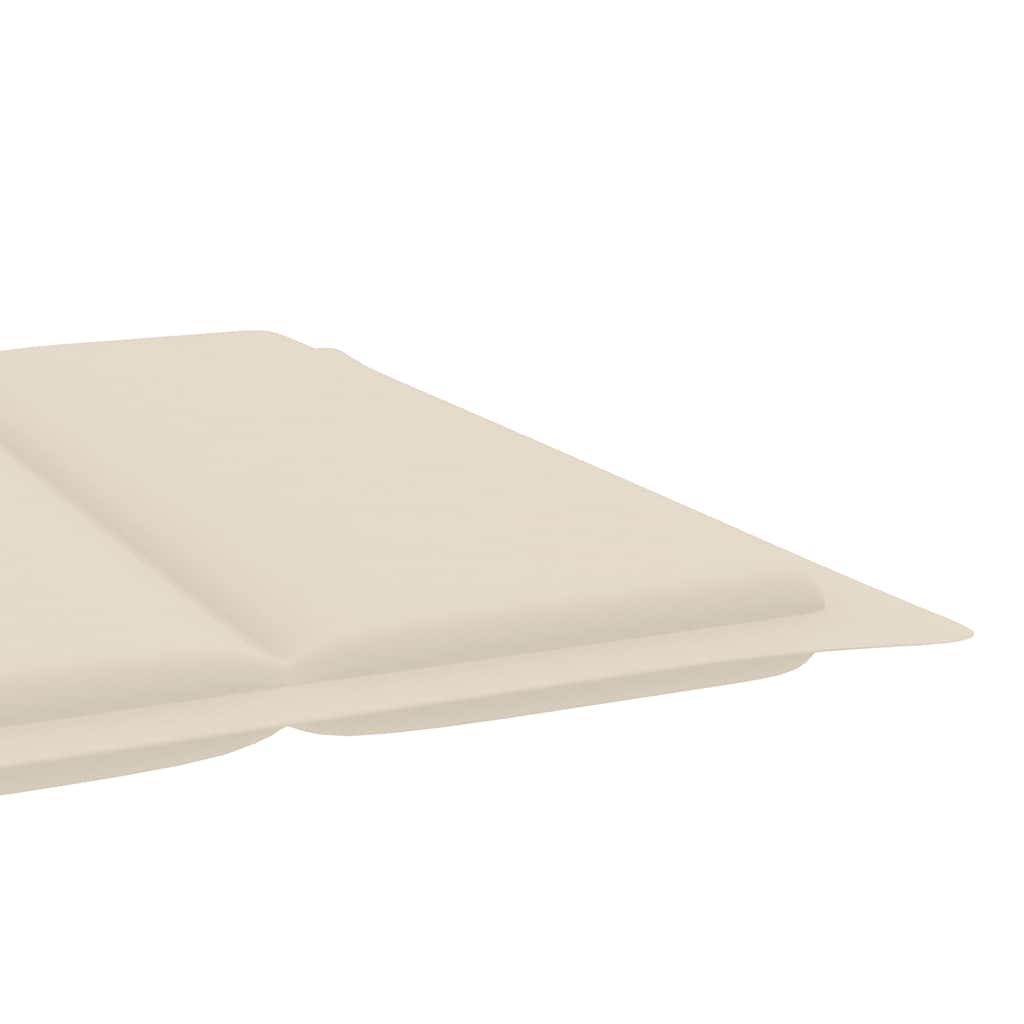 Sonnenliegen 2 Stk. mit Auflagen Massivholz Akazie