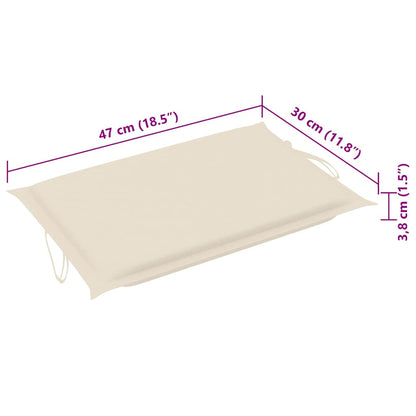 Sonnenliegen 2 Stk. mit Auflagen Massivholz Akazie