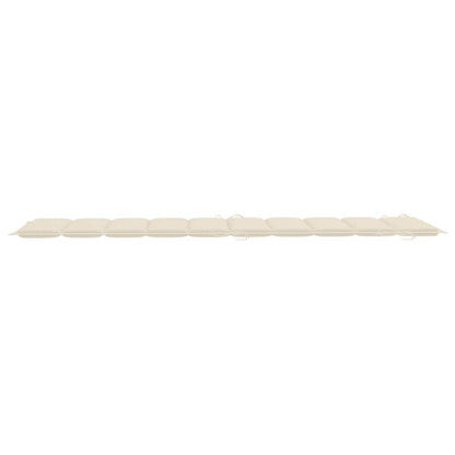Sonnenliegen 2 Stk. mit Auflagen Massivholz Akazie