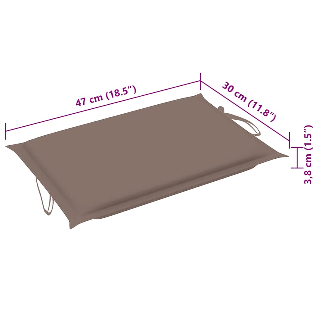 Sonnenliegen 2 Stk. mit Auflagen Massivholz Akazie