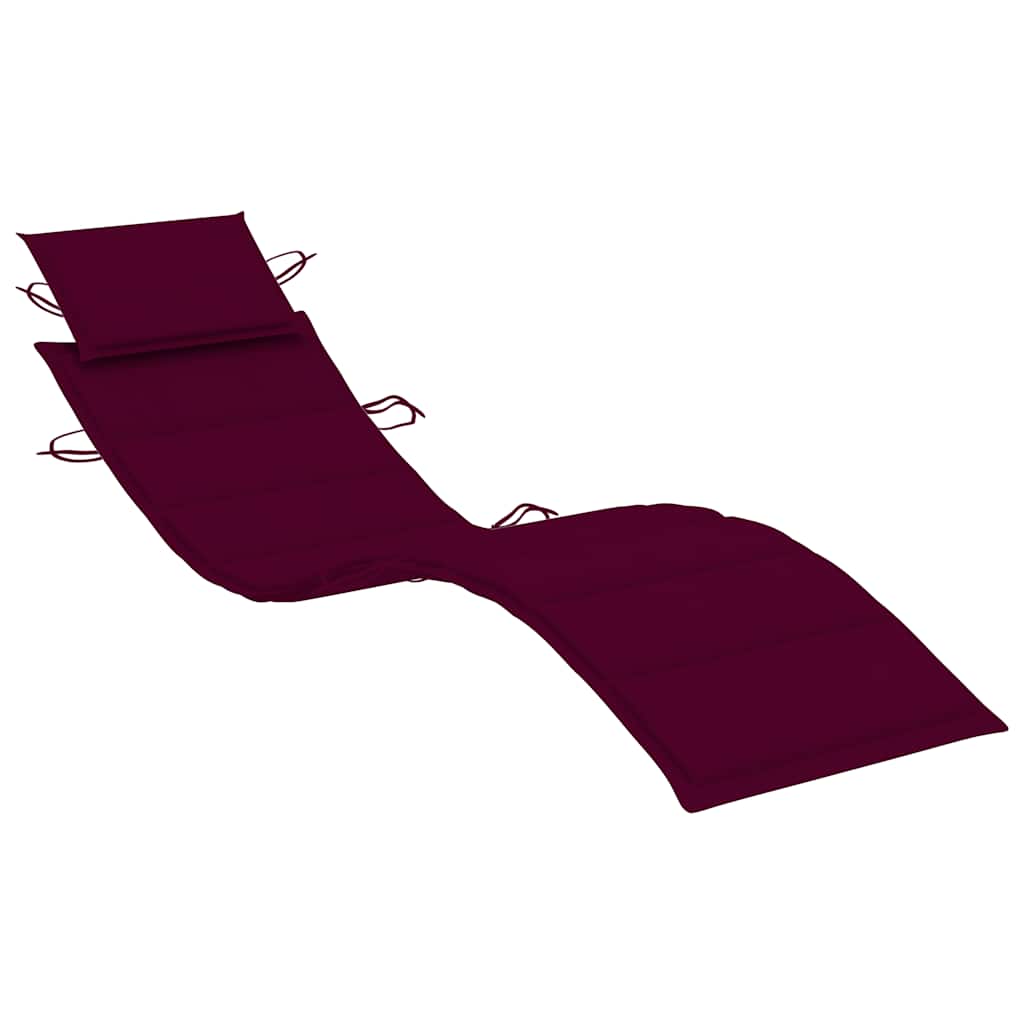 Sun loungers 2 pcs. with cushions solid wood acacia