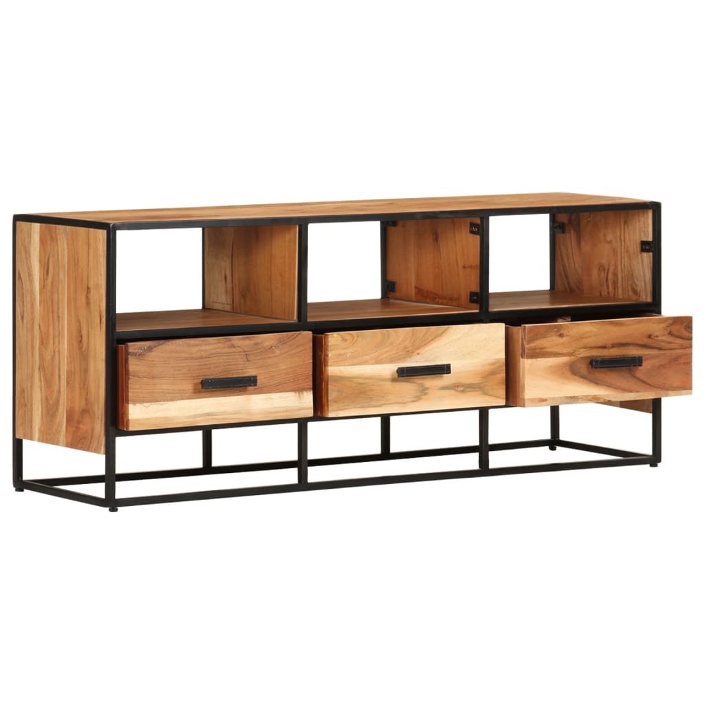 TV-Schrank 110x30x45 cm Massivholz Akazie