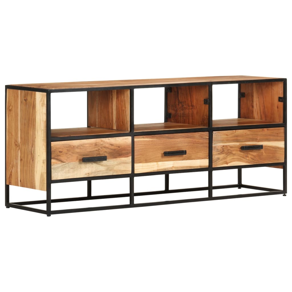 TV-Schrank 110x30x45 cm Massivholz Akazie