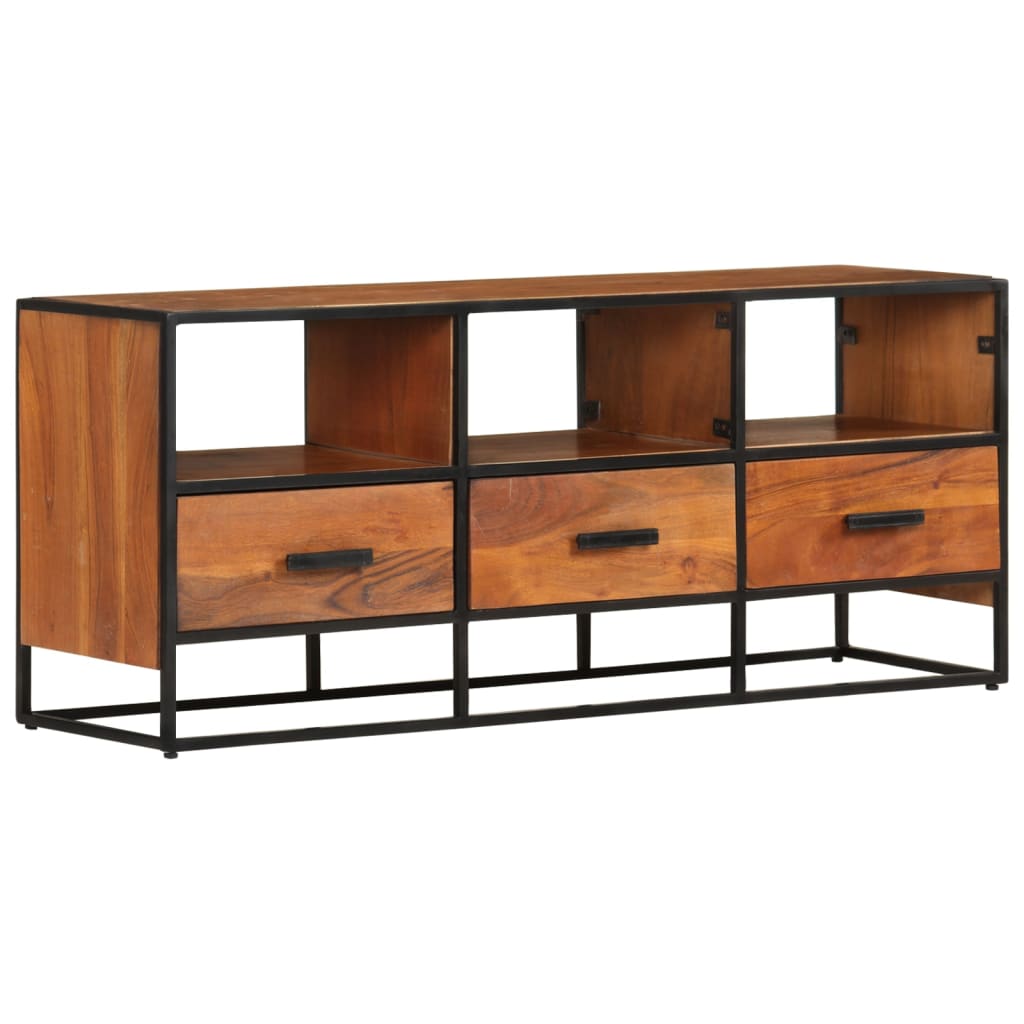 TV-Schrank 110x30x45 cm Massivholz Akazie