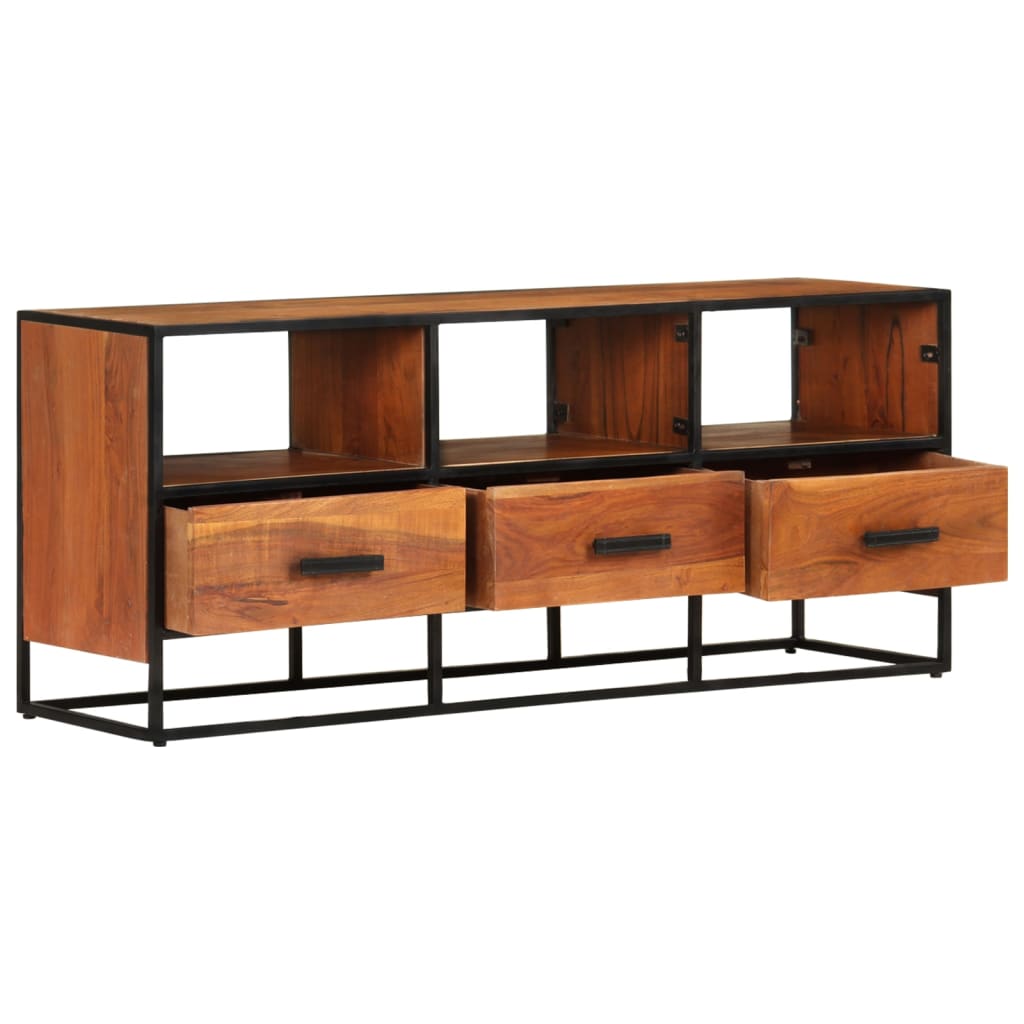 TV-Schrank 110x30x45 cm Massivholz Akazie