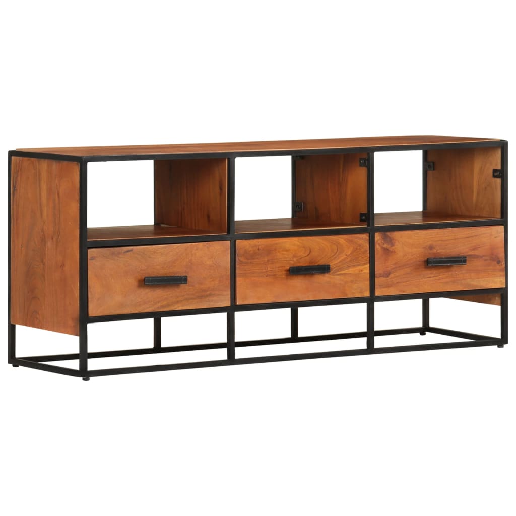 TV-Schrank 110x30x45 cm Massivholz Akazie