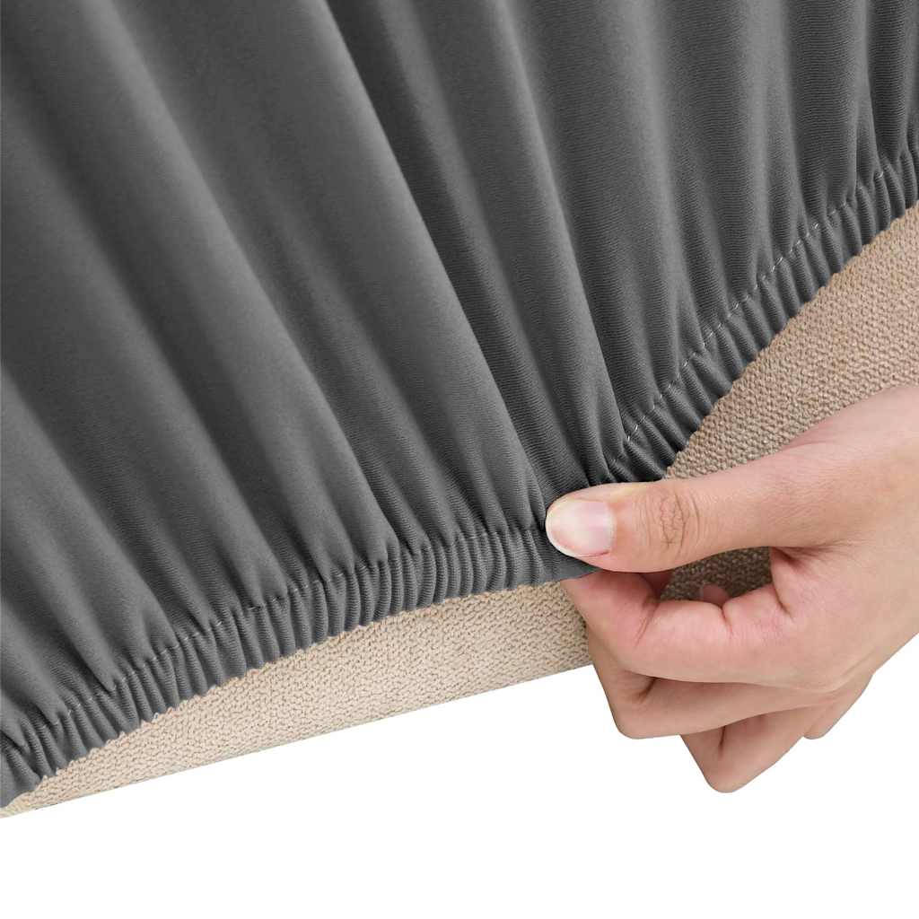 Stretch-Sofahusse Anthrazit Polyester-Jersey