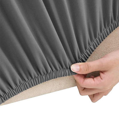Stretch-Sofahusse Anthrazit Polyester-Jersey