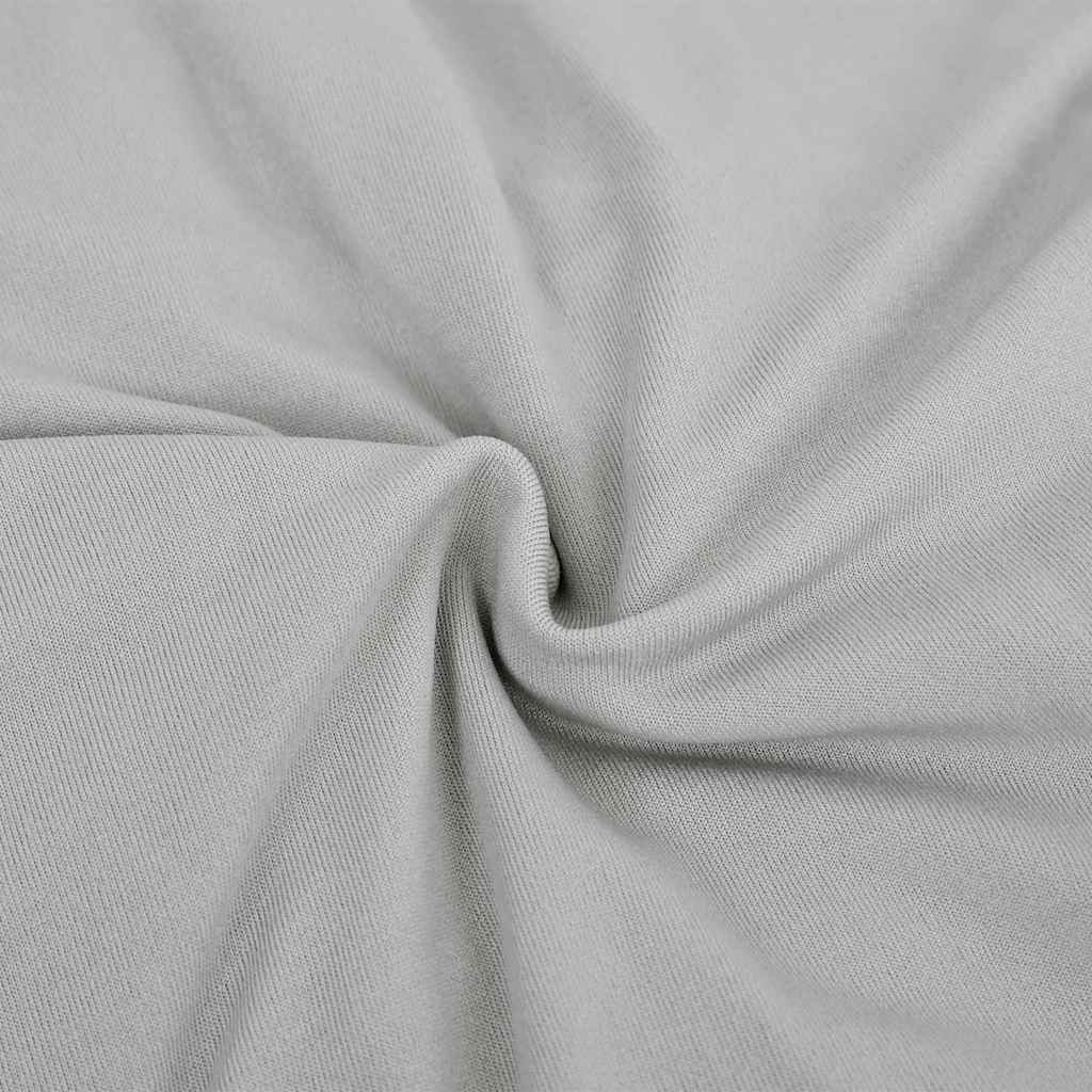 Stretch Sofahusse 4-Sitzer Grau Polyester-Jersey