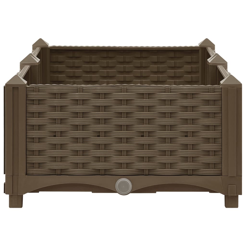 Jardinière surélevée 80x40x23 cm en polypropylène