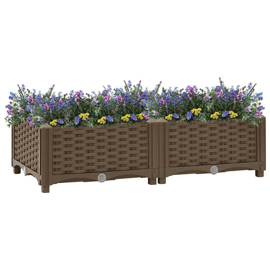 Jardinière surélevée 80x40x23 cm en polypropylène