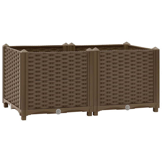 Jardinière surélevée 80x40x38 cm en polypropylène