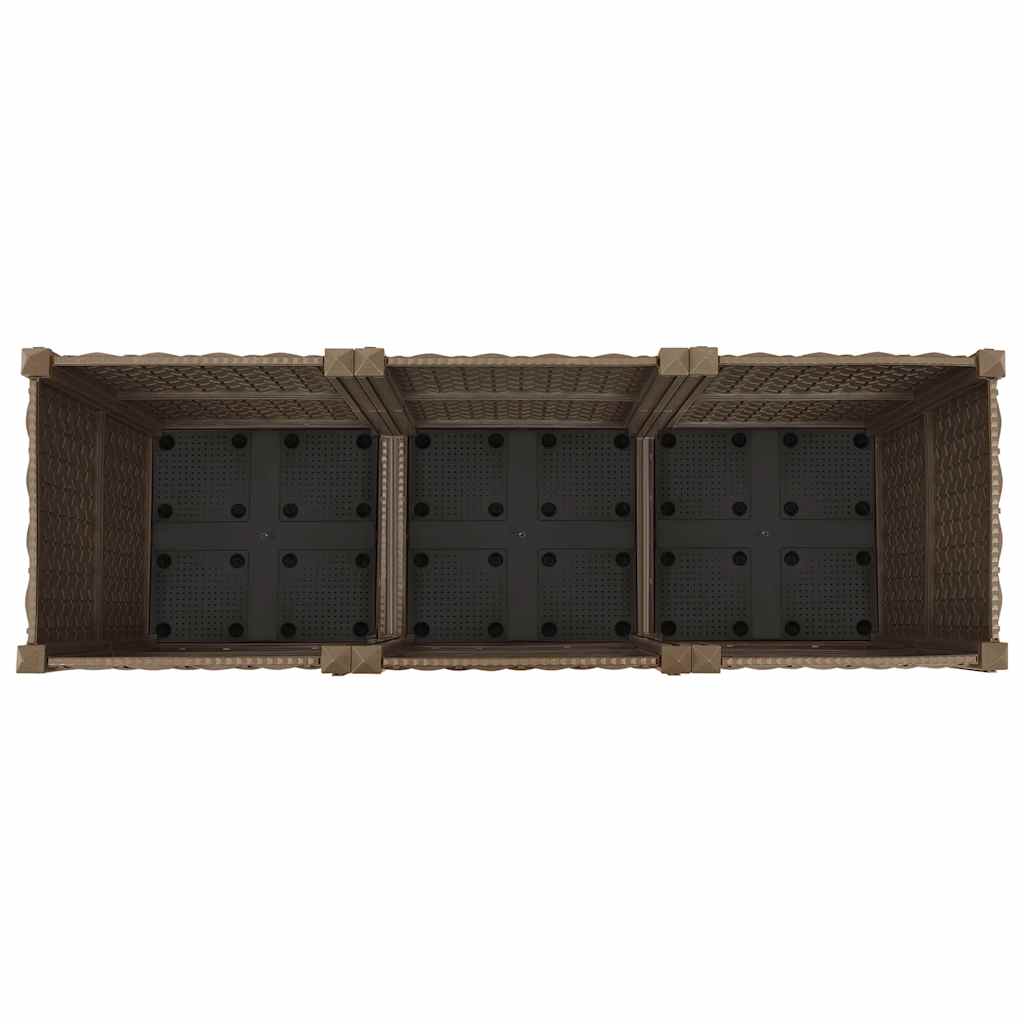 Hochbeet 120 x 40 x 38 cm Polypropylen