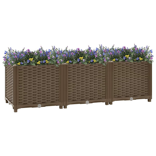 Jardinière surélevée 120x40x38 cm en polypropylène